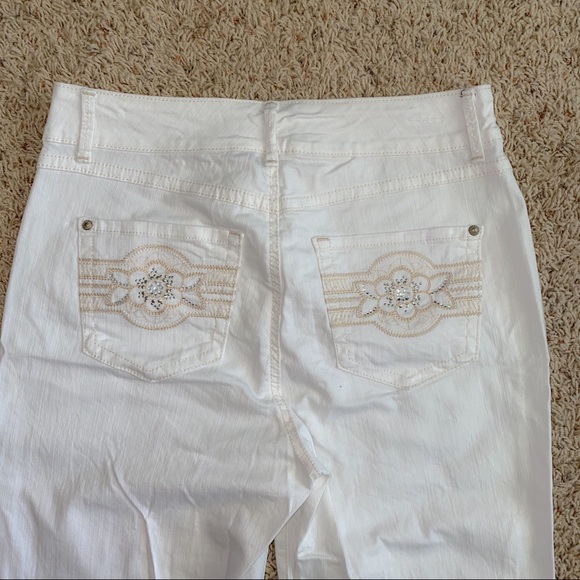 White Denim Jeans Size 8 - Picture 6 of 8